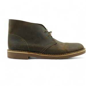 Clarks Chukka Boots Mens 10.5M Brown Leather Bushacre‎ 2 Desert 15522